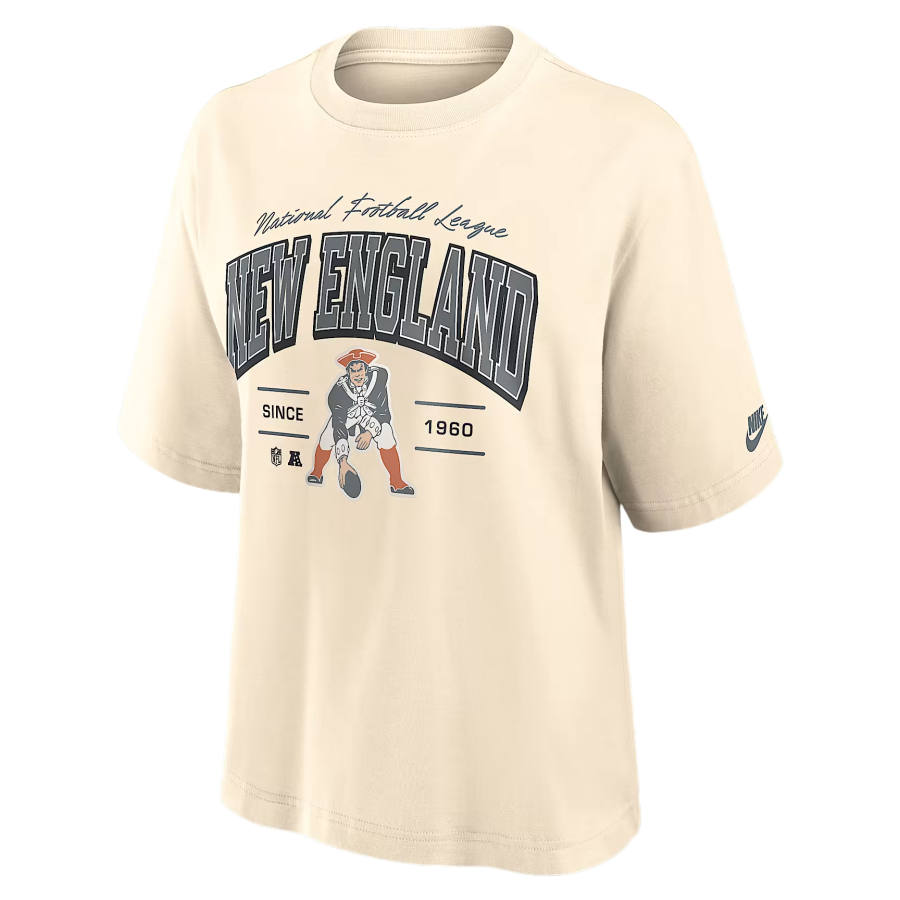 Nike Nike NFL T Shirts Women's Cream Crew Neck Moderate
