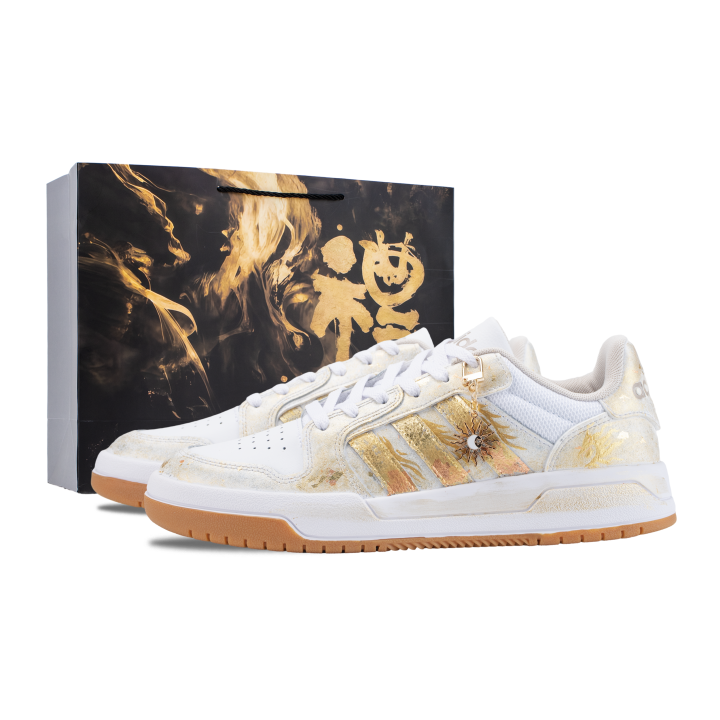 Adidas Adidas ENTRAP Skateboard Shoes Unisex Low Top White Gold