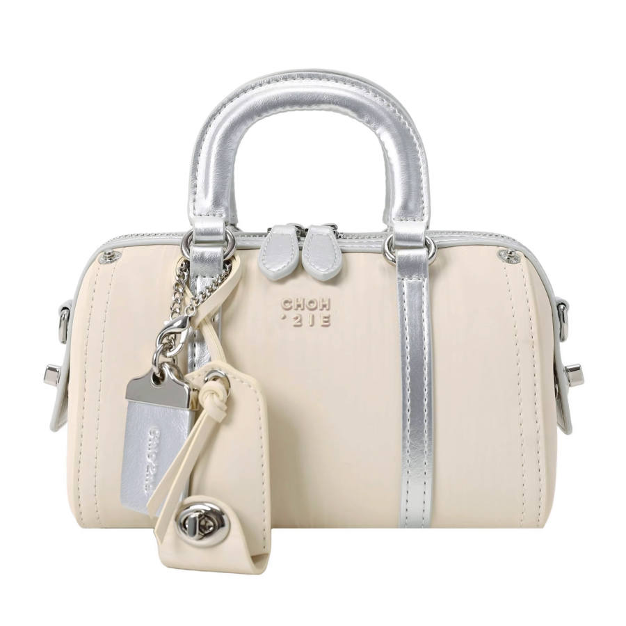 PAYOT Microfiber Synthetic Leather Boston Bag Handbag Women's Multicolor