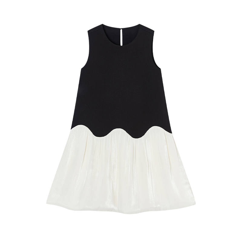 XIANGYING Women's Dresses Crew Neck Moderate Midi Skirt