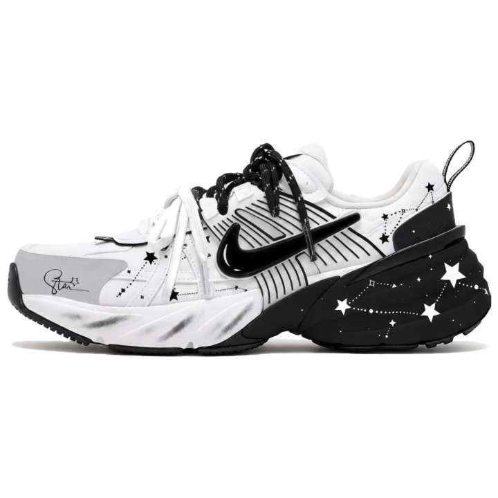 Nike Nike V2K Run Running Shoes Women's Low Top Black White Gray