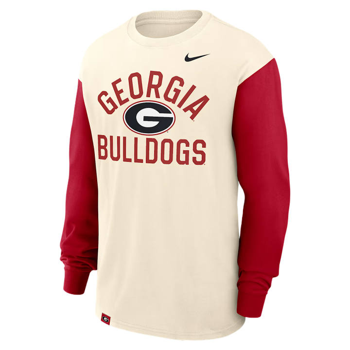 Nike Nike College T Shirts Men's Natural Crew Neck Moderate