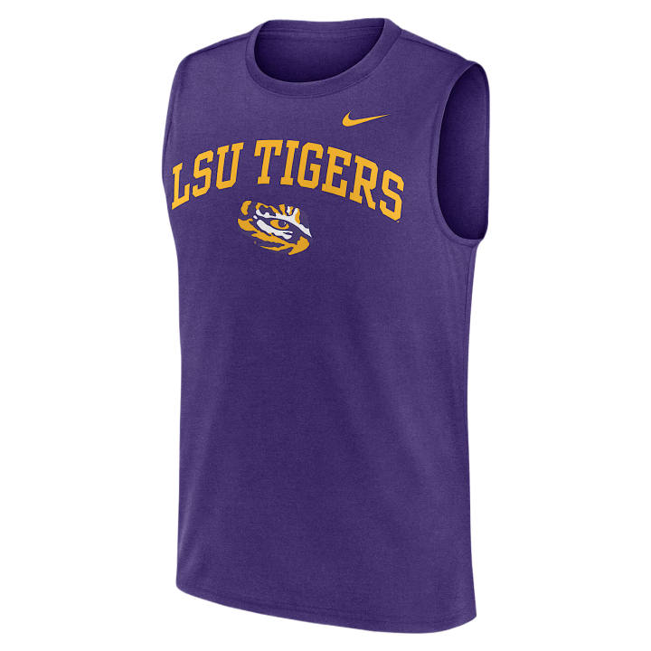 Nike Nike Dri Fit College Tank Tops Men's Purple Crew Neck Moderate Other