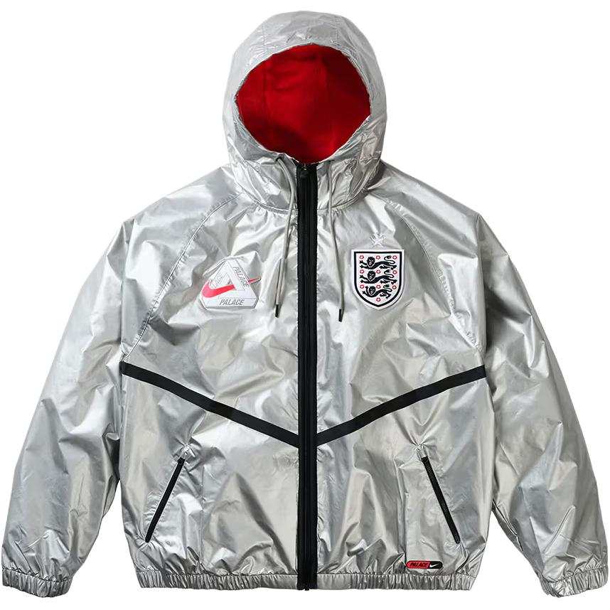 PALACE X Nike England X Nike Jackets Unisex Silver Hooded Non Detachable Moderate Other