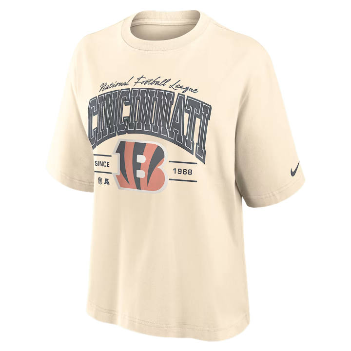 Nike Nike NFL T Shirts Women's Cream Crew Neck Moderate