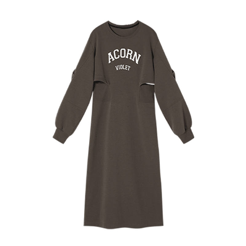 XIANGYING Long Sleeved Dresses Women's Moderate