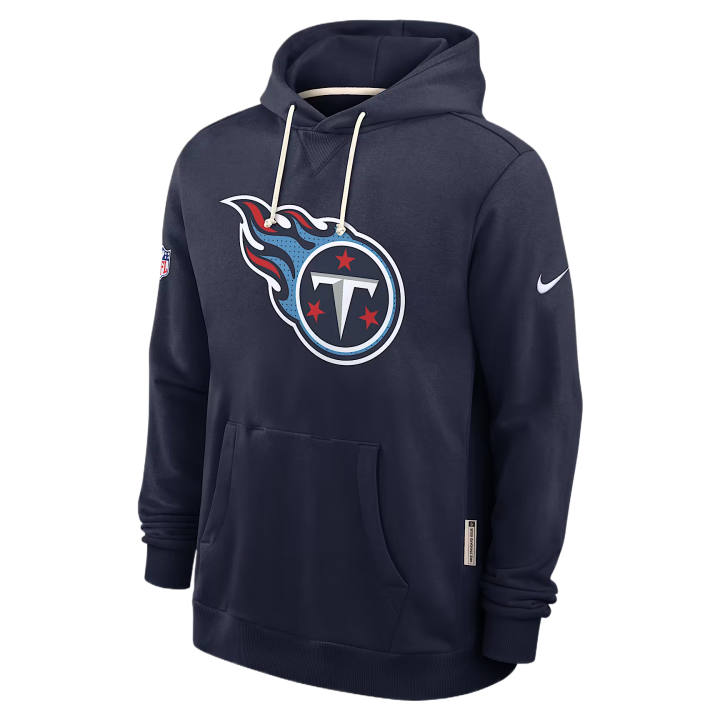 Nike Nike Dri Fit Sweatshirts Men's Marine Blue Hooded Non Detachable Moderate