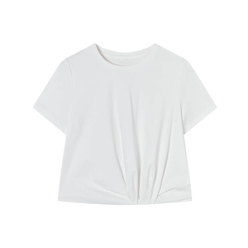 XIANGYING T Shirts Women's Crew Neck Moderate