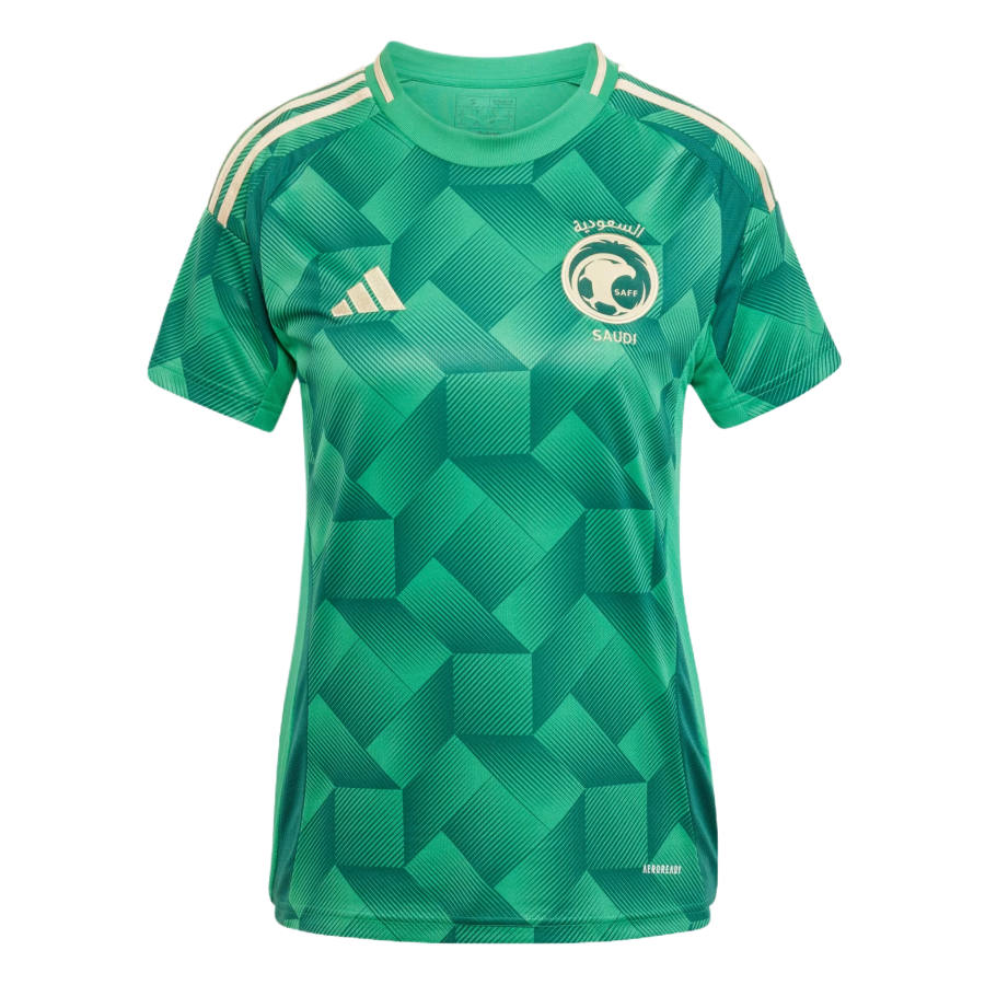 Adidas Adidas Saudi Arabia National Team Soccer Jerseys Women's Green Team Crew Neck Moderate