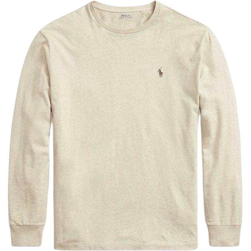 Polo Ralph Lauren T Shirts Men's Sand Dune Heather Adventure Crew Neck Moderate Straight Fit