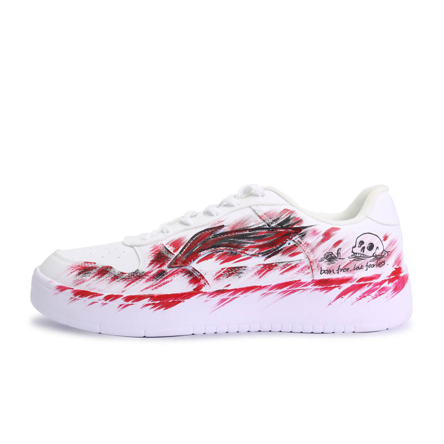 Li-Ning Li Ning Floating Boat Skateboard Shoes Women's Low Top Black Red