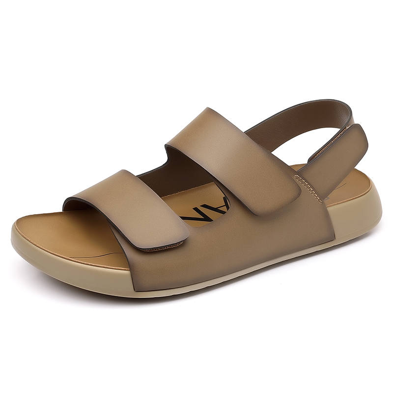 AOKANG Beach Sandals Men's Black/Gray/Khaki