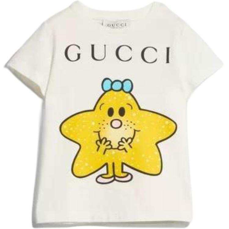 GUCCI Baby T Shirts Crew Neck Moderate
