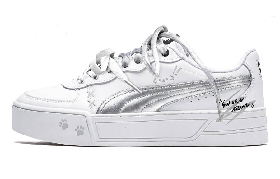 PUMA Skye Skateboard Shoes Women's Low Top Gray