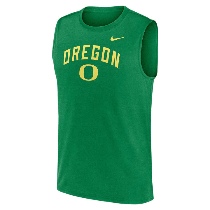 Nike Nike Dri Fit College Tank Tops Men's Apple Green Crew Neck Moderate Other
