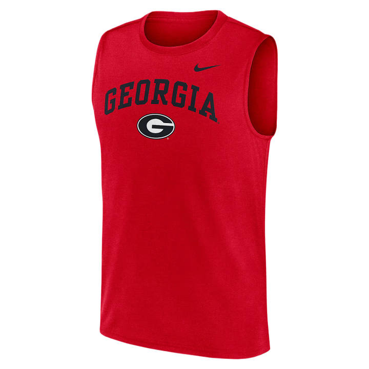 Nike Nike Dri Fit College Tank Tops Men's Red Crew Neck Moderate Other