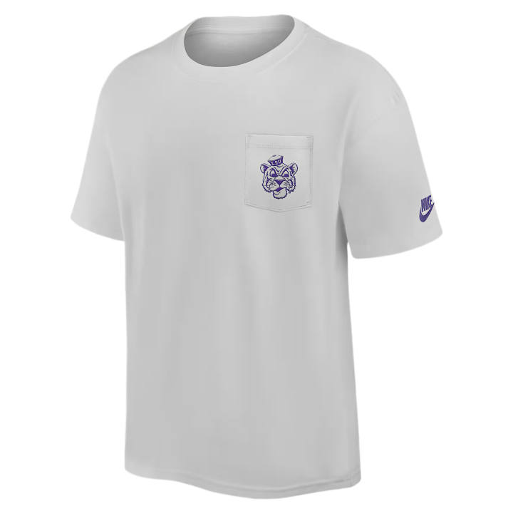 Nike Nike College T Shirts Men's Gray Crew Neck Moderate