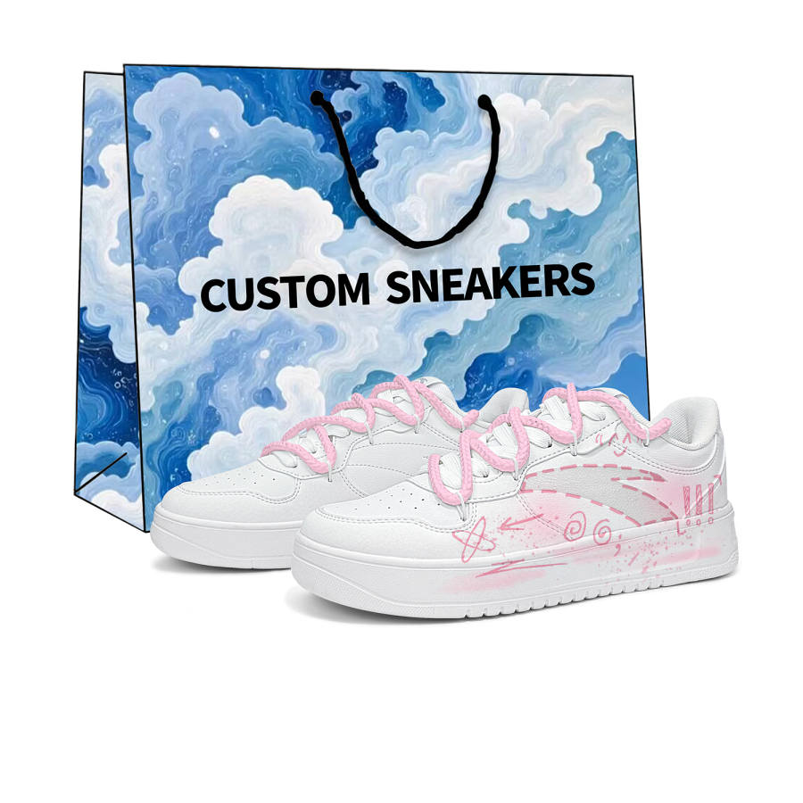 ANTA Skateboard Shoes Unisex Low Top Pink