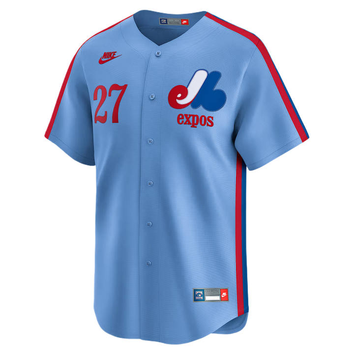 Nike Nike X MLB Baseball Jerseys Men's Blue V Neck Moderate