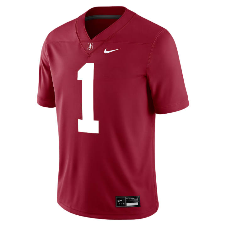 Nike Nike Dri Fit College Rugby Jerseys Men's Stanford Cardinal V Neck Moderate