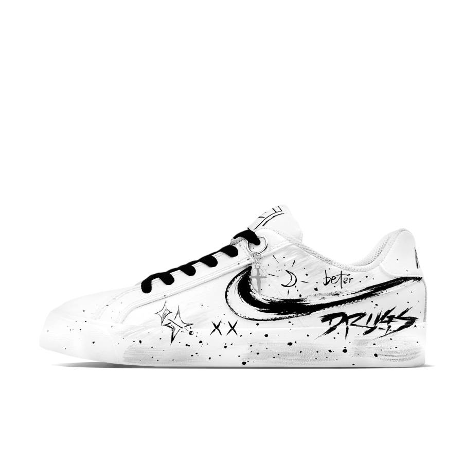 Nike Nike Court Royale AC Skateboard Shoes Unisex Low Top White & Black
