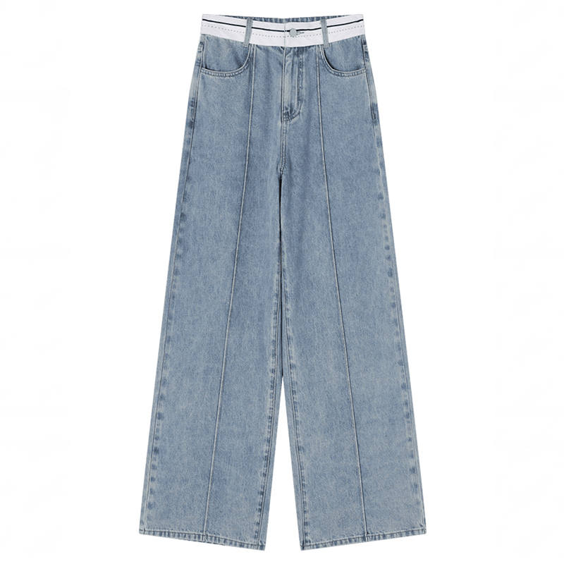XIANGYING Jeans Women's Denim Blue Moderate Other