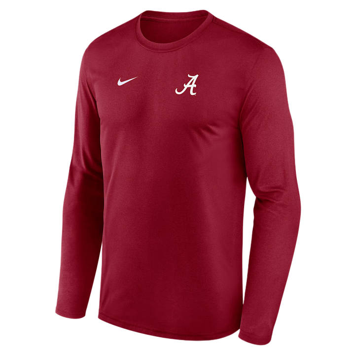 Nike Nike Dri Fit College T Shirts Men's Total Crimson Team Crew Neck