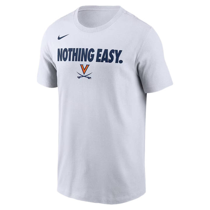 Nike Nike Dri Fit College T Shirts Men's White Crew Neck Moderate