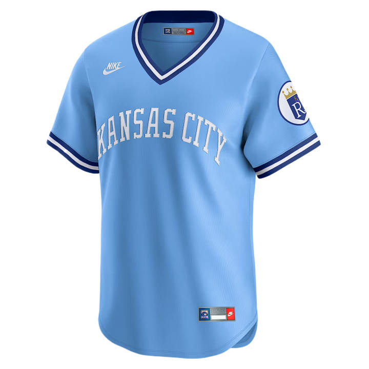 Nike Nike X MLB Baseball Jerseys Men's Light Blue V Neck Moderate