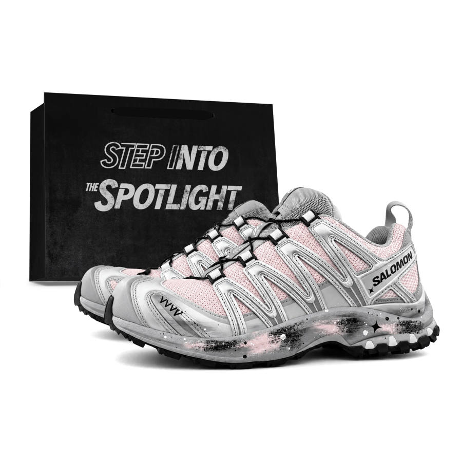 SALOMON XA PRO 3D Running Shoes Unisex Low Top Pink