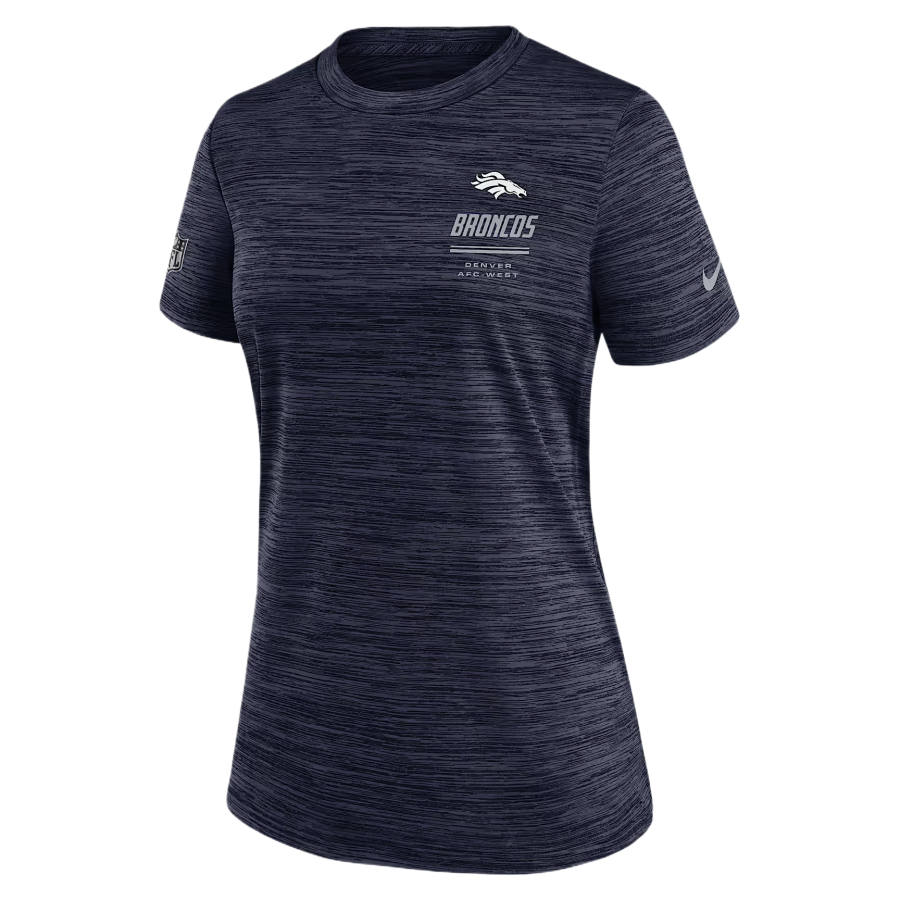 Nike Nike T Shirts Women's Marine Blue Crew Neck Moderate