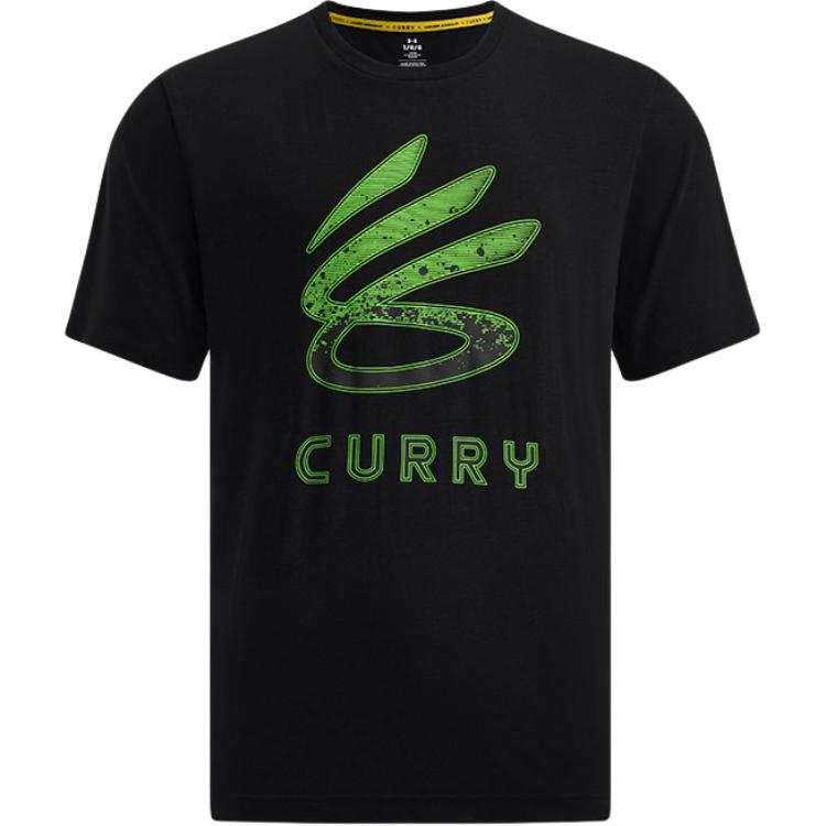 Under Armour CURRY LOGO TREND T Shirt Men's Black