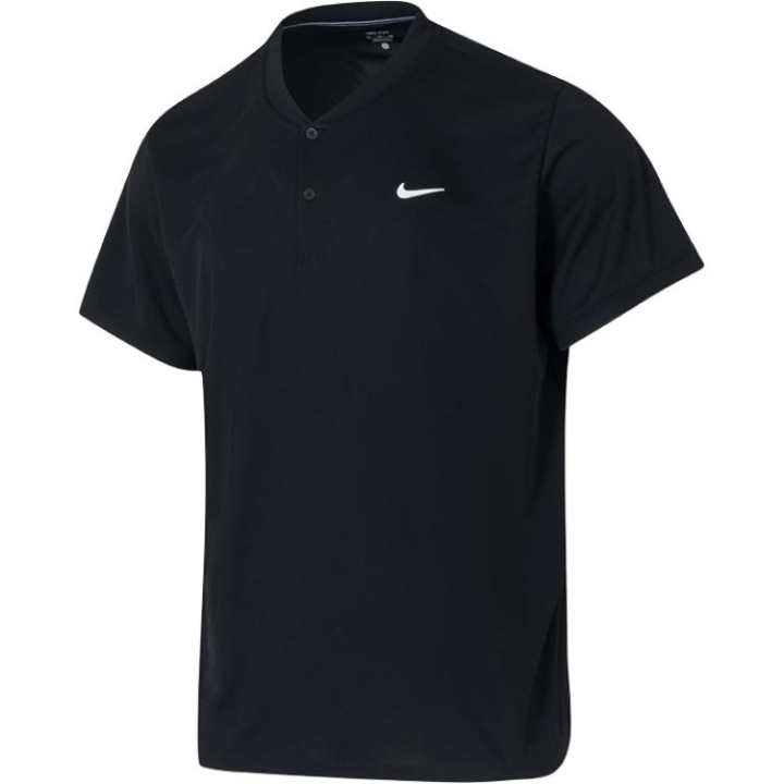 Nike Nike Polo Shirts Men's Black V Neck Moderate Straight Fit