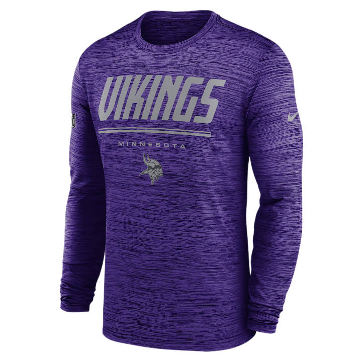 Nike Nike NFL T Shirts Men's Purple Crew Neck Moderate