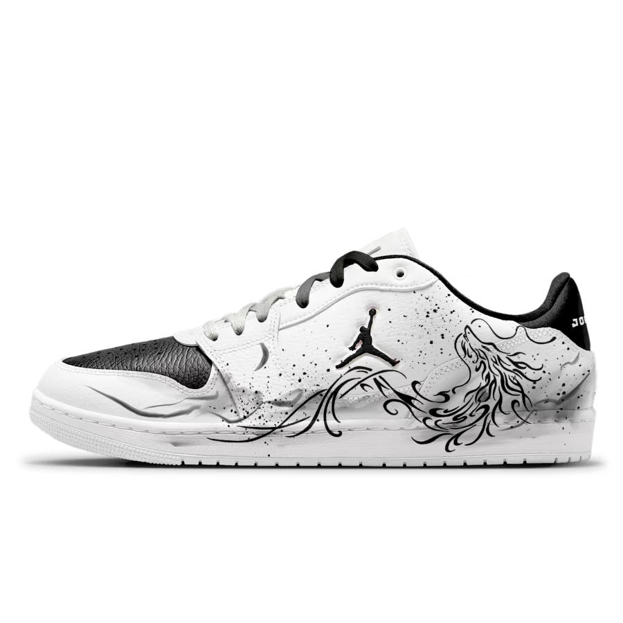 Jordan Jordan COURT CONNECT Skateboard Shoes Men's Low Top White, Black
