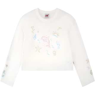 F426 T Shirts Women's White Crew Neck Moderate Nipped In Waist