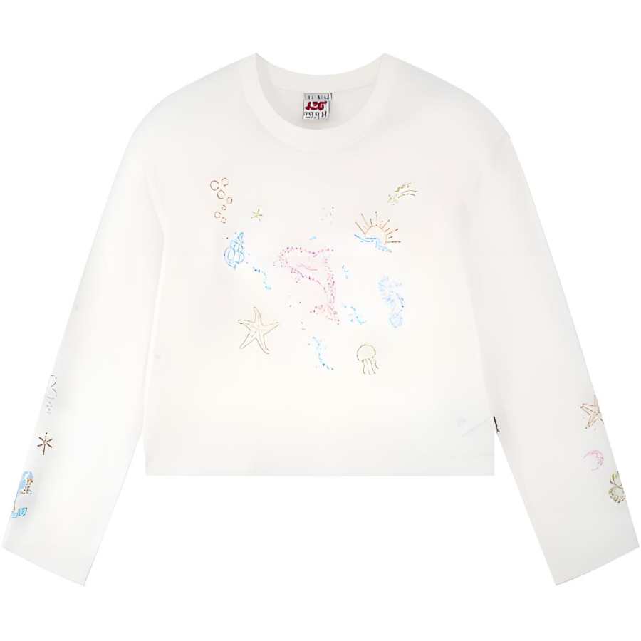 F426 T Shirts Women's White Crew Neck Moderate Nipped In Waist
