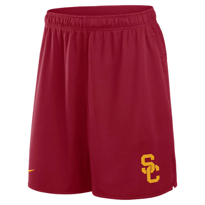 Nike Nike Dri Fit College Casual Shorts Men's Dark Red Moderate