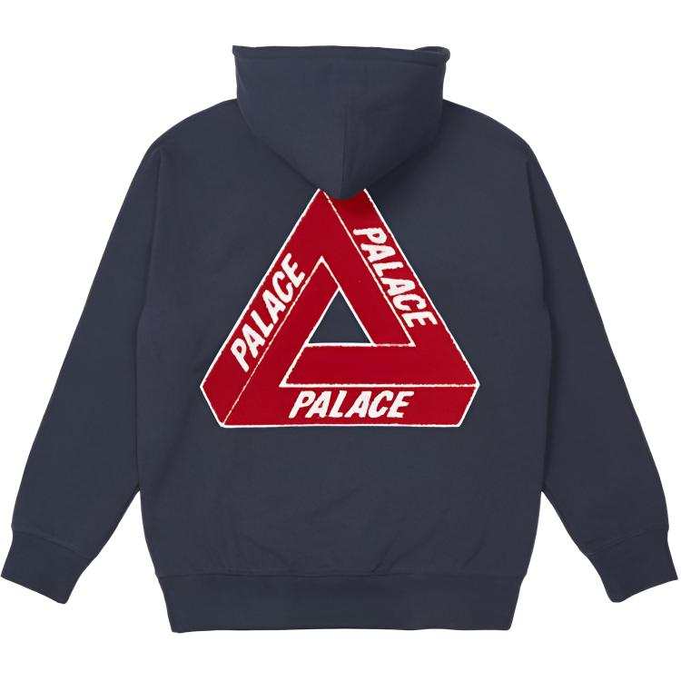 PALACE ULTIMO Tri Chenille Hood NAVY Sweatshirt Men's Marine Blue