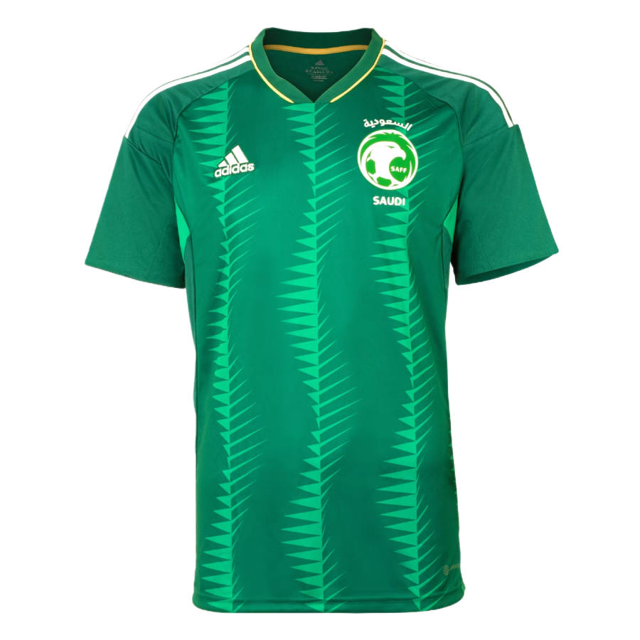Adidas Adidas Saudi Arabia National Team Soccer Jerseys Men's Dark Green Team V Neck Moderate