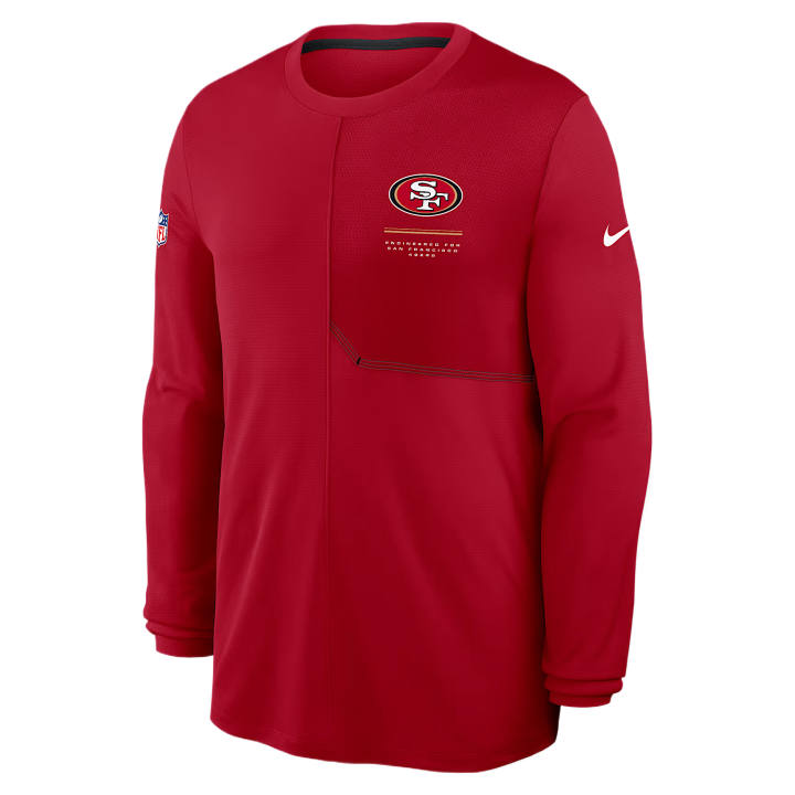 Nike Nike Dri Fit Sweatshirts Men's Red Crew Neck Moderate