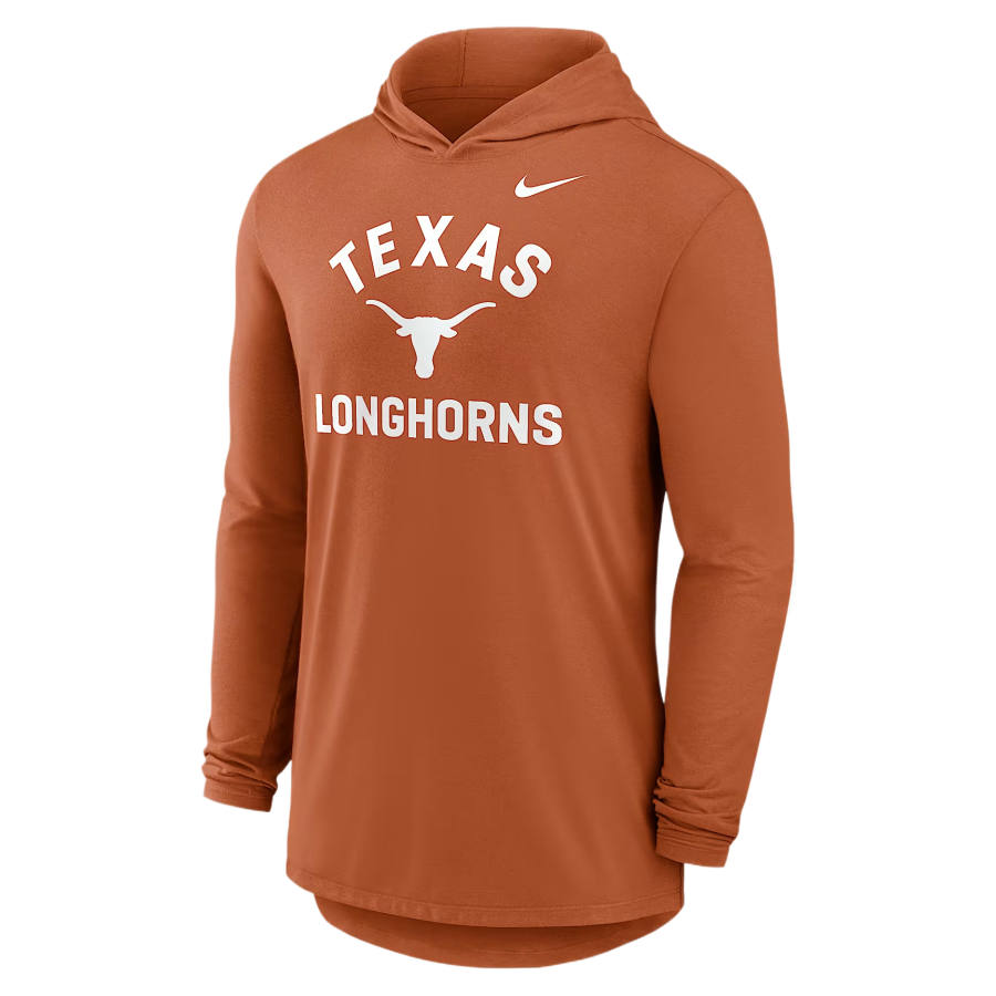Nike Nike T Shirts Men's Burnt Orange/White/White Hooded Non Detachable Moderate