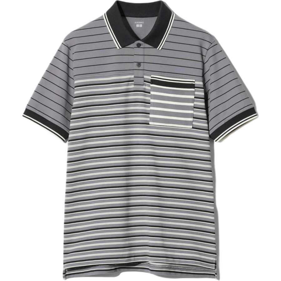 UNIQLO Francesco Risso Polo Shirts Men's Dark Gray Moderate