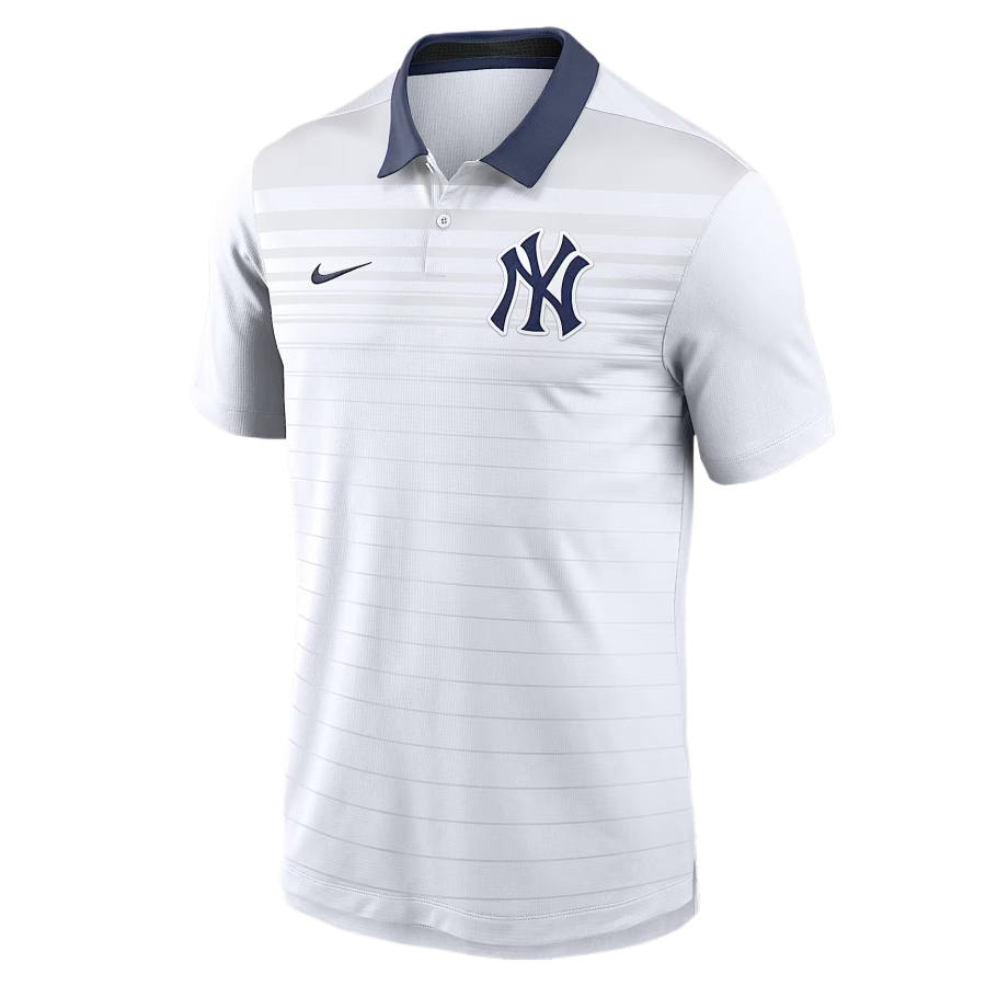 Nike Nike Dri Fit Polo Shirts Men's White/Marine Blue Polo Collar Moderate Other