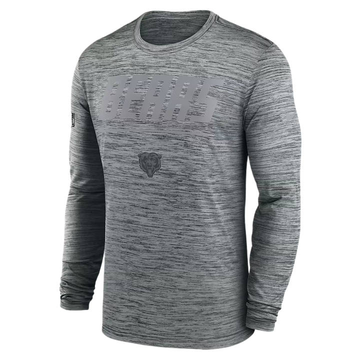Nike Nike Chicago Bears T Shirts Men's Gray Heather Crew Neck Moderate