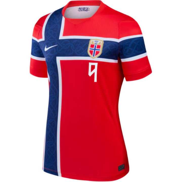 Nike Nike Norwegian National Team Soccer Jerseys Women's Red Crew Neck Moderate