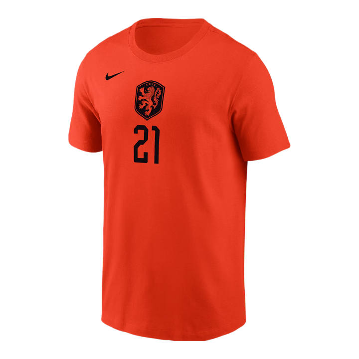 Nike Nike T Shirts Men's Team Orange Crew Neck Moderate