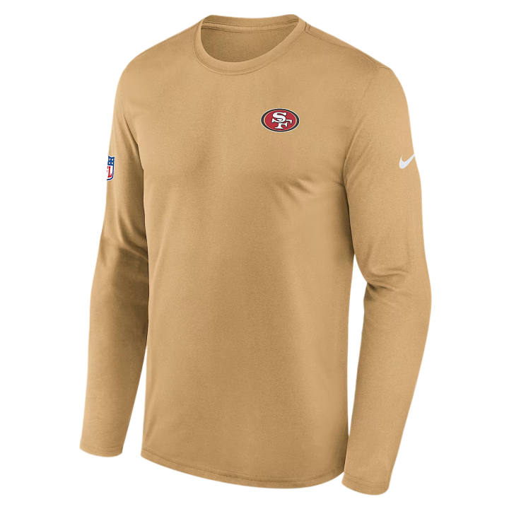 Nike Nike Dri Fit T Shirts Men's Gold Crew Neck