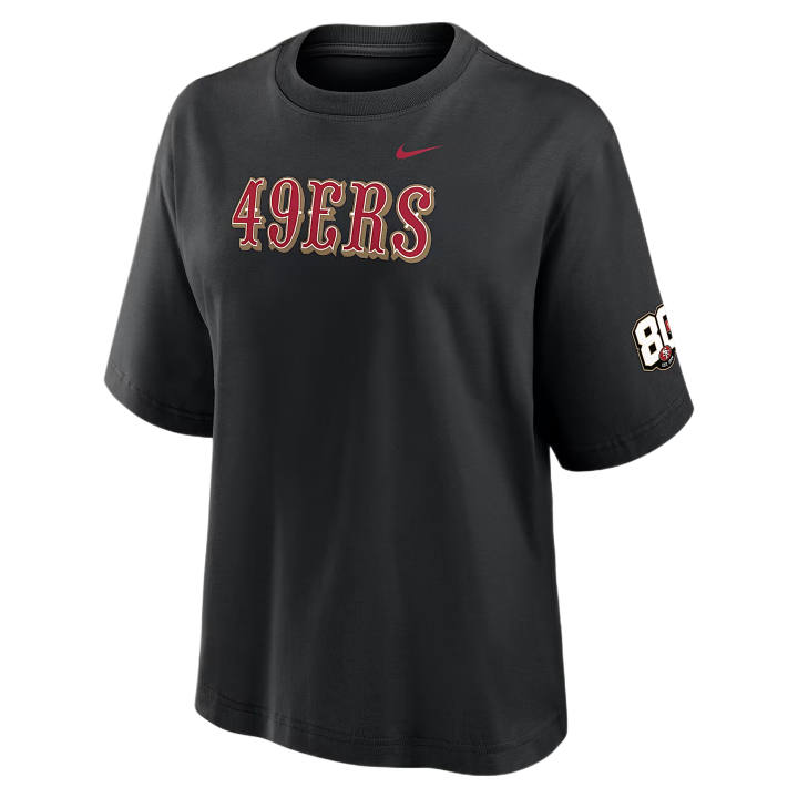 Nike Nike NFL T Shirts Women's Black Crew Neck Moderate