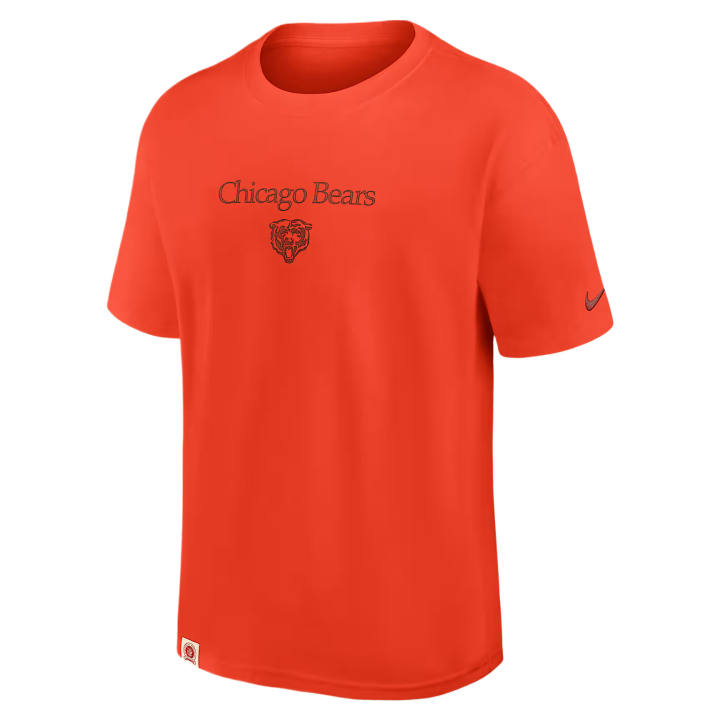 Nike Nike NFL T Shirts Men's Orange Team Crew Neck Moderate